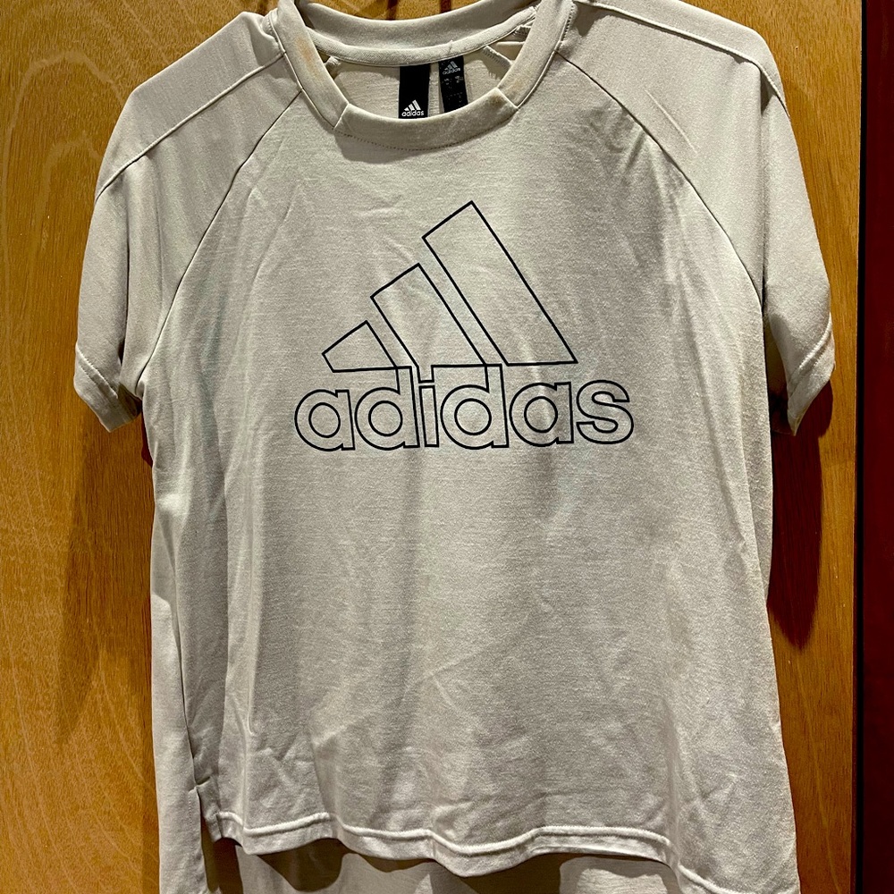 Light gray Adidas crop size medium